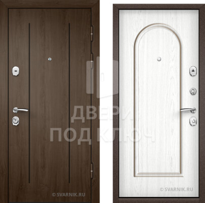 Металлическая входная дверь с МДФ и установкой для офиса ДПК-7825