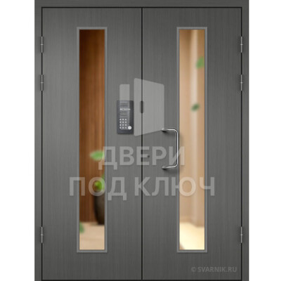 Входная дверь с массивом и панелями МДФ ДПК-13871